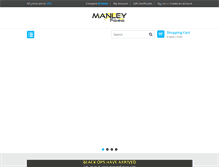 Tablet Screenshot of manleyfishing.com